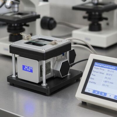 Modular Peltier Microscope Stage with ±0.1°C Stability and 30°C/min Heating/Cooling Rate for Precise Thermal Analysis