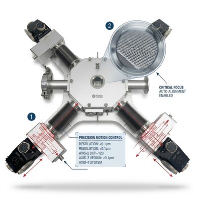 Ultra-Low Noise Quantum Probe Station 2D Materials Testing Sub-100fA Leakage Triaxial BNC -190°C to 400°C Vacuum
