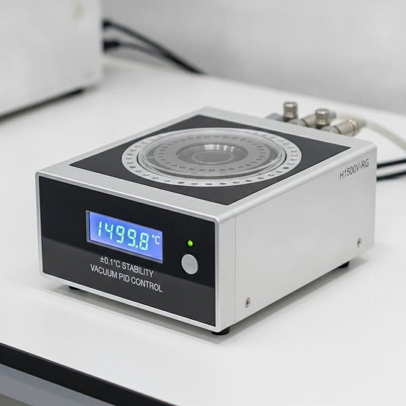 H1500V-RG Precision Microscope Heating Stage ±0.1°C Stability 1500°C Vacuum PID Control for Semiconductor Research