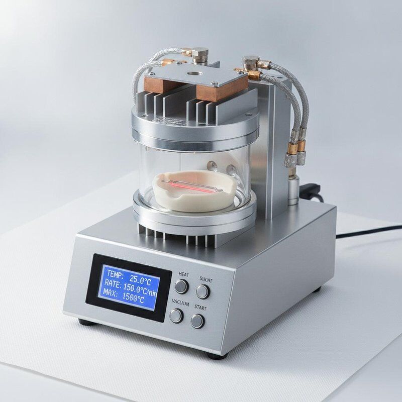 H1500V-RG Rapid Heating Microscope Stage 150°C/min Rate 1500°C Vacuum Chamber Ceramic Holder for Thermal Cycling