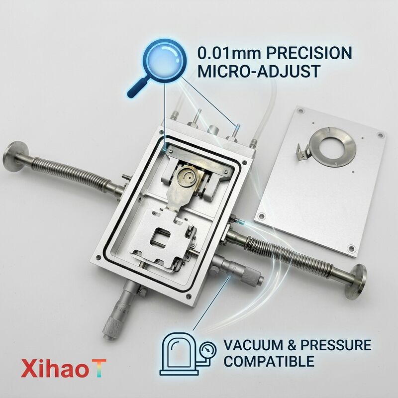 Spectroscopy Heating Cooling Stage Dual Optical Path -190°C to 400°C ±0.1°C Stability Raman FTIR Analysis